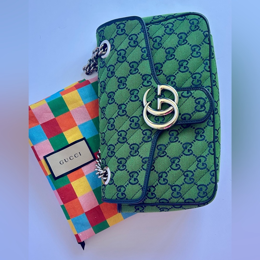 Monogram Multicolor Matelasse Gucci Marmont Bag
